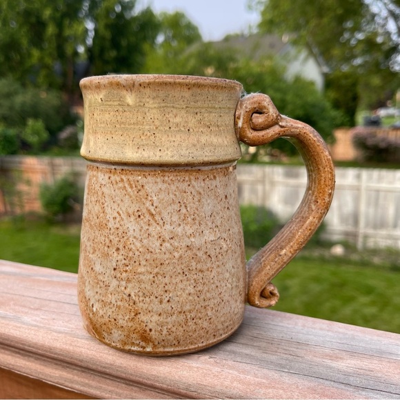 John Coiner Art Pottery Stoneware 3D Wizard Face Mug Coffee Cup 80s Vintage VTG - Picture 5 of 13